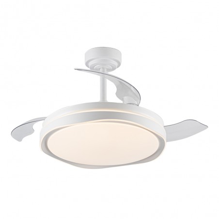 Ventilateur LED pales pliantes Oku CCT Dim (72W)