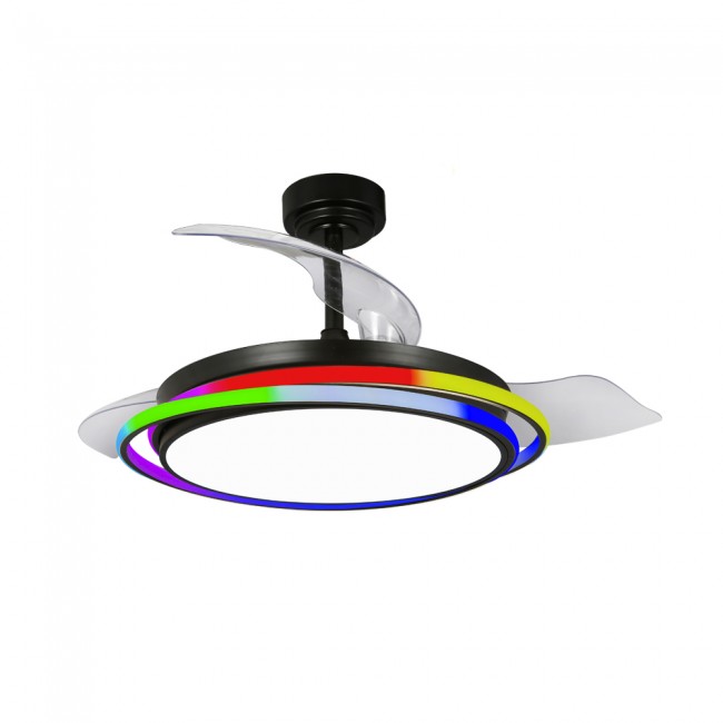 Ventilateur LED pales repliables Antila RGB CCT (65W)