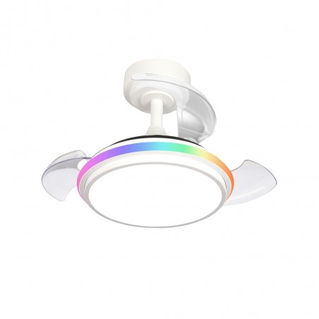 Ventilateur LED pales repliables Antila Mini XS RGB CCT (40W)