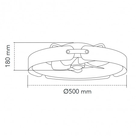 Ventilateur plafonnier LED Tivoli CCT Dim (50W)