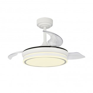 Ventilateur LED pales pliantes Moss Mini CCT Dim (46W)