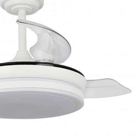 Ventilateur LED pales pliantes Moss Mini CCT Dim (46W)