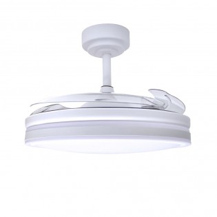 Ventilateur LED pales pliantes Moss CCT Dim (72W)
