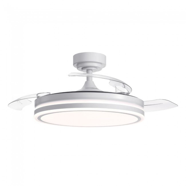 Ventilateur LED pales pliantes Moss CCT Dim (72W)