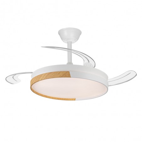 Ventilateur LED pales pliantes Ecoro CCT Dim (45W)