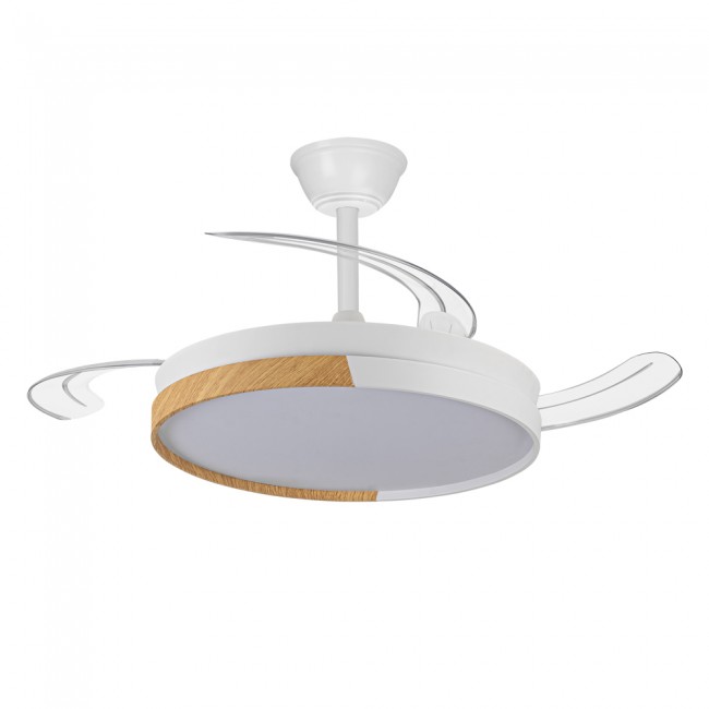 Ventilateur LED pales pliantes Ecoro CCT Dim (45W)