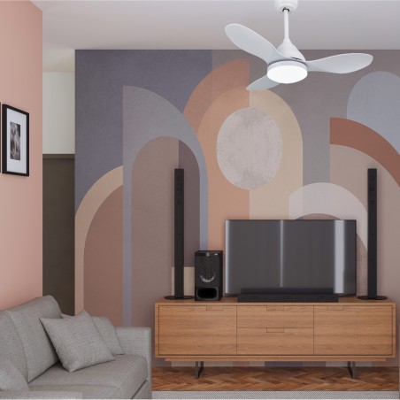 Ventilateur de plafond LED Stel Mini CCT Dim (20W)