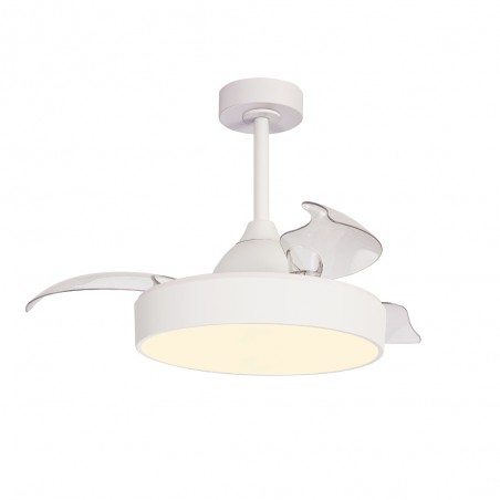 Ventilador LED aspas desplegables Alaska Mini CCT Dim (45W)