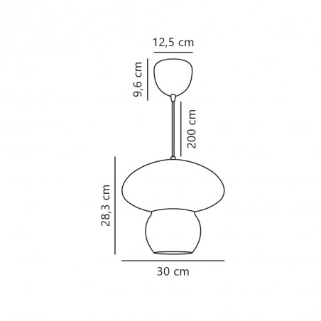 Lampé de plafond Allie