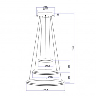 Lámpe de plafond Led Ralph (57W)