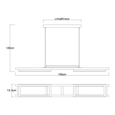 Lámpe de plafond Led Illa (30W)