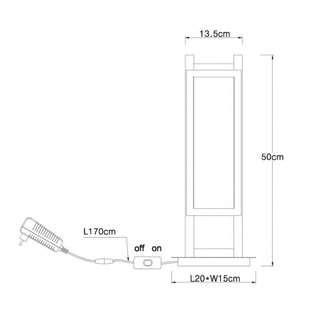 Lámpe a poser Led Illa (20W)