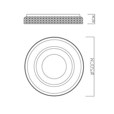 Plafónnier Led Lucky CCT (52W)