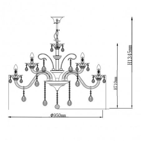 Lustre Dunja (15 Lumieres)