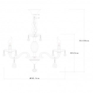 Lustre Melissa (6 Lumieres)