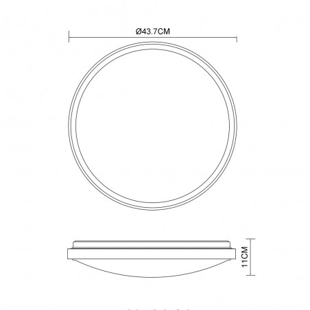 Plafónnier LED Bruno CCT (24W)