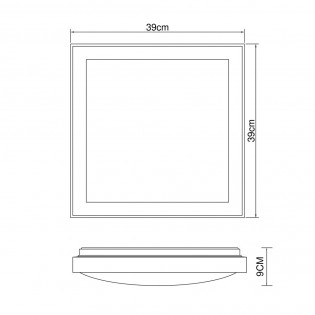 Plafónnier LED Bruno CCT (24W) II