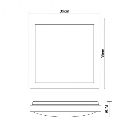 Plafónnier LED Bruno CCT (24W) II