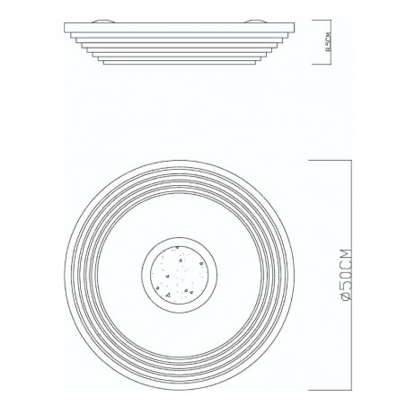 Plafónnier LED Pillo CCT (40W)