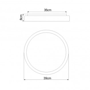Plafónnier LED Sonny CCT (18W)