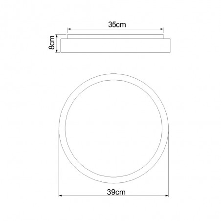 Plafónnier LED Sonny CCT (18W)