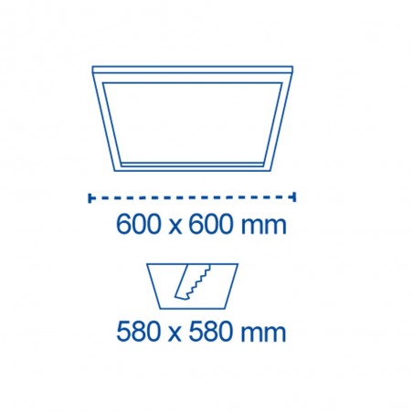 Panneau de plafond encastré LED (40W)