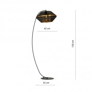 Lampadaire Venice Noir