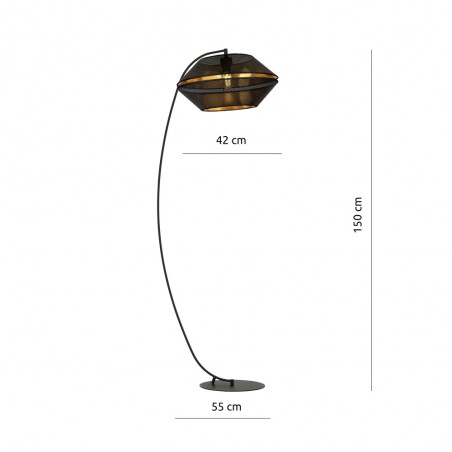 Lampadaire Venice Noir
