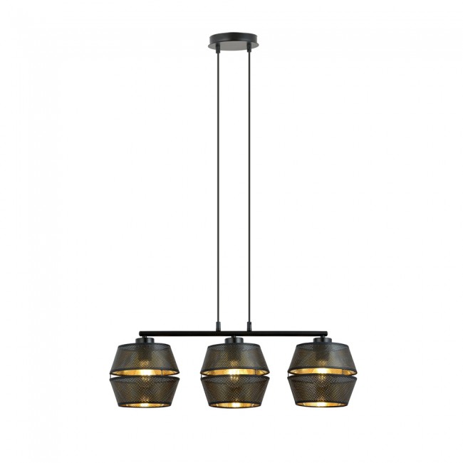 Lampe de plafond Venice Noir (3 lumieres)
