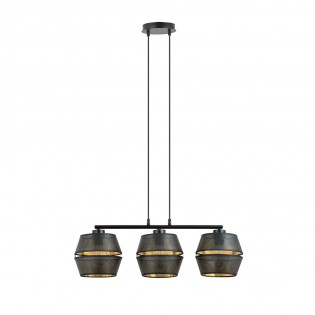 Lampe de plafond Venice Noir (3 lumieres)