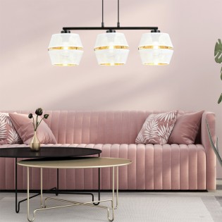 Lampe de plafond Venice Blanc (3 lumieres)