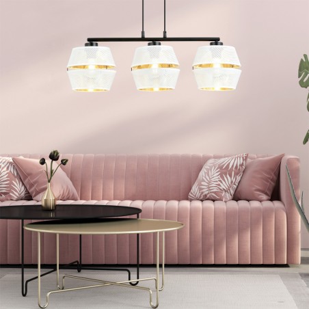 Lampe de plafond Venice Blanc (3 lumieres)