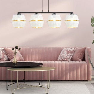 Lampe de plafond Venice Blanc (4 lumieres)