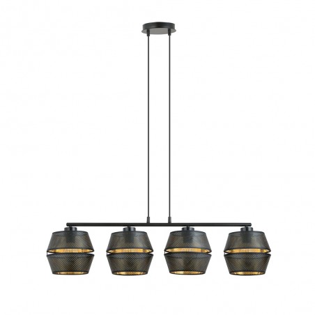 Lampe de plafond Venice Noir (4 lumieres)