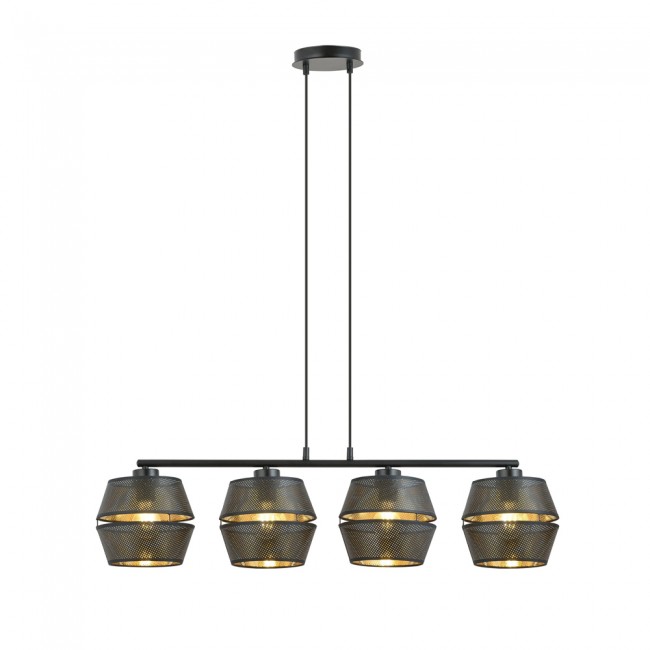 Lampe de plafond Venice Noir (4 lumieres)