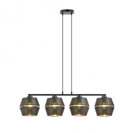 Lampe de plafond Venice Noir (4 lumieres)