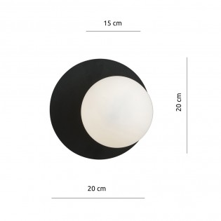 Applique Murale Zero Noir Opal