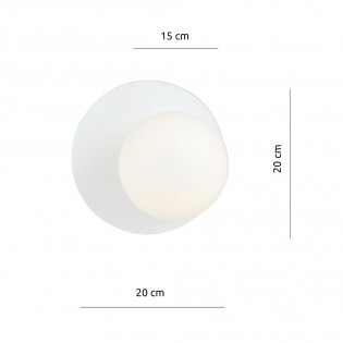 Applique Murale Zero Blanc Opal