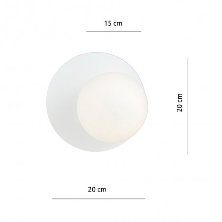 Applique Murale Zero Blanc Opal