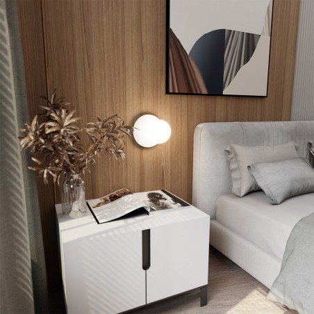 Applique Murale Zero Blanc Opal