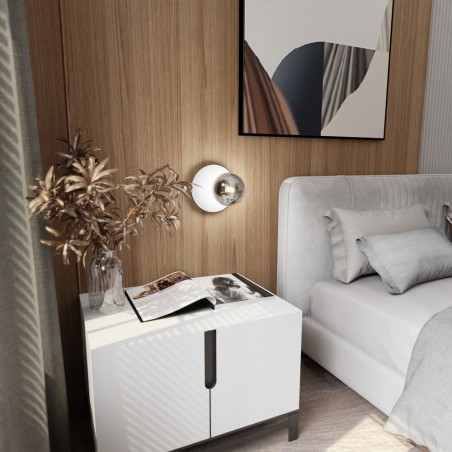 Applique Murale Zero Blanc Graphite