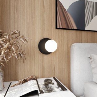 Applique Murale Zero Noir Opal