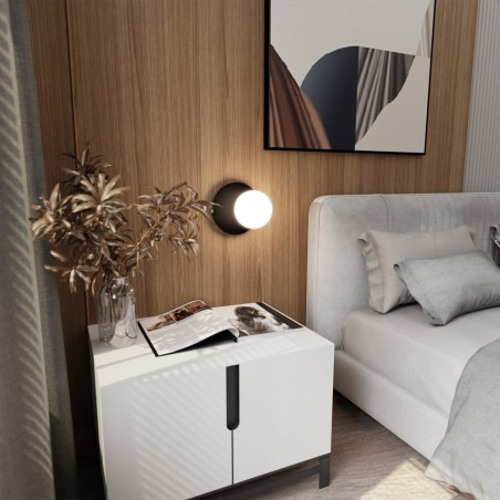 Applique Murale Zero Noir Opal