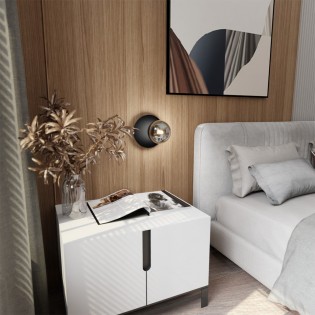 Applique Murale Zero Noir Graphite