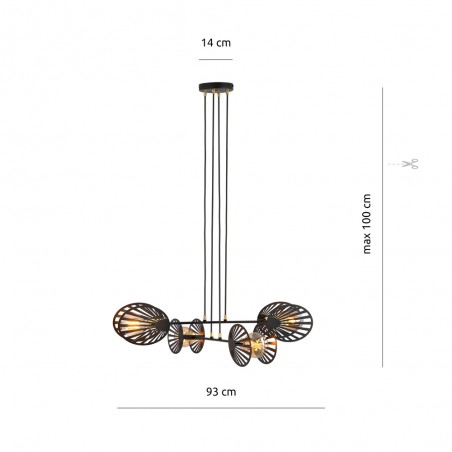 Lampe de plafond Bahia (4 lumieres)