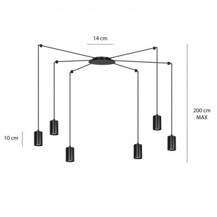 Lampe de plafond Finder (6 lumieres)