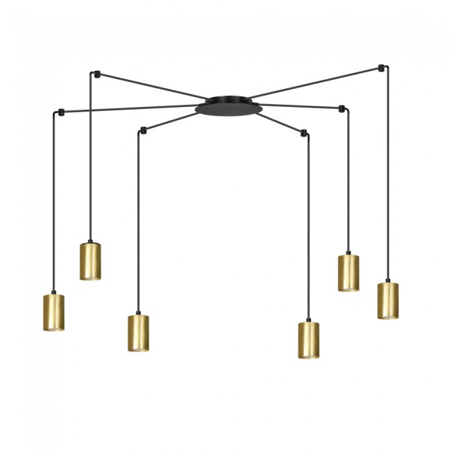 Lampe de plafond Finder Or (6 lumieres)