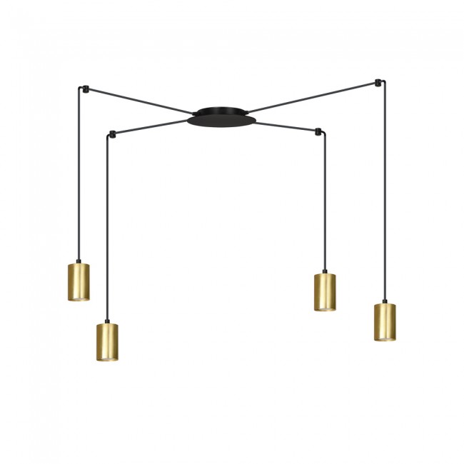 Lampe de plafond Finder Or (4 lumieres)