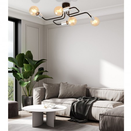 Plafonnier Vender Argent (4 lumieres)