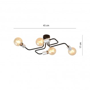 Plafonnier Vender Or (4 lumieres)